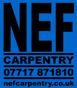 NEF Carpentry logo.